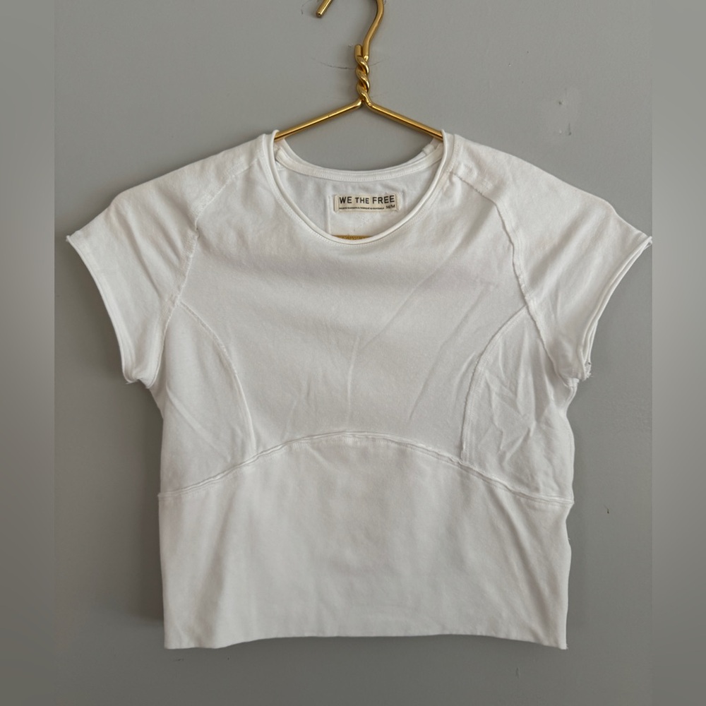 We The Free White Cropped Tee